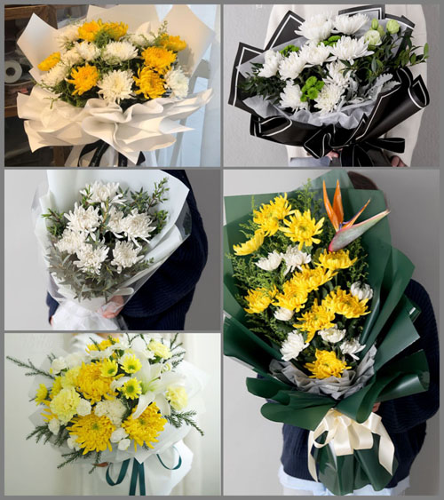 陕西西安市未央区徐家湾街道白事花束代送